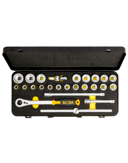 ELORA 770OKLMU BOX SOCKET SET (MM) 1/2&quot; DR JUBI SPEZIAL